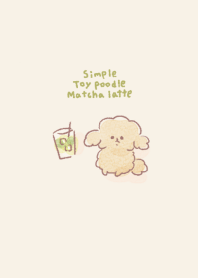 Simple Toy Poodle Matcha Latte Beige.