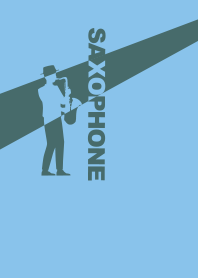 サックス演奏きせかえ 勿忘草色