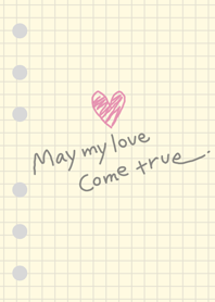May my love come true(graph paper)