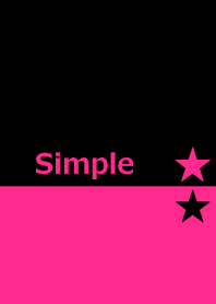 Pink and black star from japan