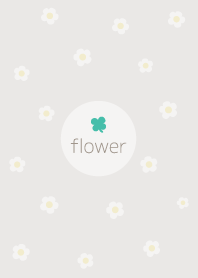 flower <Clover> greige.