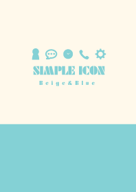 SIMPLE ICON Beige&Blue