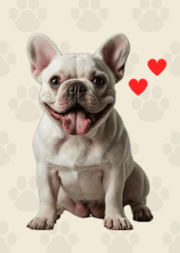 French Bulldog Theme Beige 03