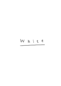 白。ホワイト。シンプル。