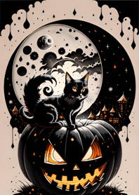 halloween cat 99cF24