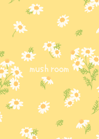 watercolor Botanical flower chamomile y