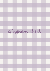 Gingham check #purplebeige