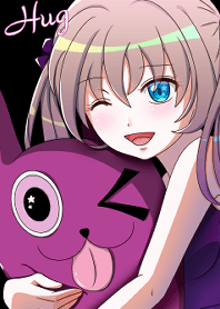 Hug -Purple & Black-