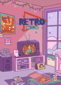 Aesthetic Retro Pastel Room Line Theme Line Store