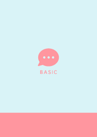 Simple&Basic - Peach Pink&Pale Blue