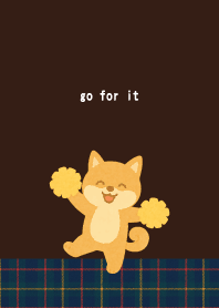 Cheerful Shiba Inu01 on brown