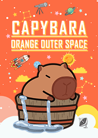 Capybara/spa/starry sky/Orange