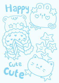 cute cute (sky blue) : minimon
