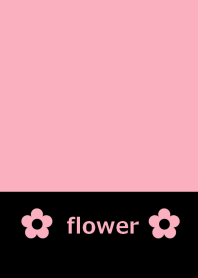 ピンクと花
