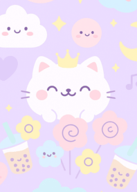 Pastel Kitty Dreams (purple 02)