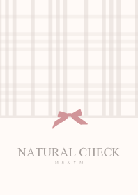 -NATURAL CHECK PINK 7-