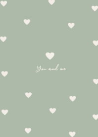 pattern heart (greenbeige:)