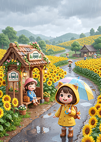 In the Rain : Little Girl 3