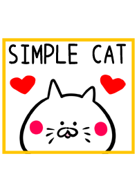 シンプルなねこイラストの着せ替え01