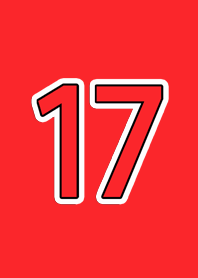 Number*17 with Red