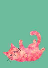 A depressed cat02 blue green