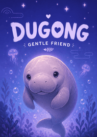 Dugong Gentle Friend: Dreamy Deep Sea