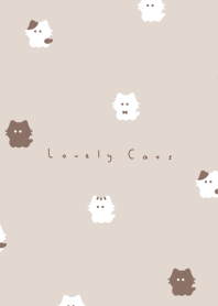 小さな猫。 ベージュ