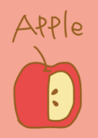 red cut apple