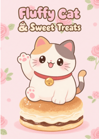 Fluffy Cat & Sweet Treats (Red)
