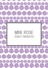 MINI ROSE purple and white