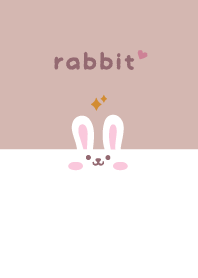 Rabbits. Glitter - Dullness Pink