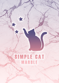 simple Cat Star Marble Gradient purple