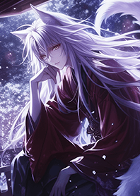 Red Nine-Tailed Silver Fox Prince JP