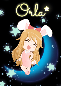 Orla - Bunny girl on Blue Moon