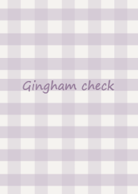 Gingham check /dusty purple