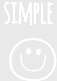 Simple smile gray color