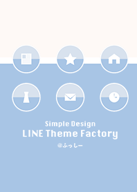 simple design -beige&blue-