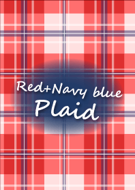 Red+Navy blue Plaid