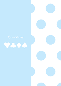 Bi-color -Pastel blue- #pop