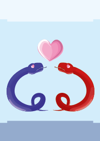 ekst blue (snake) love red (snake)