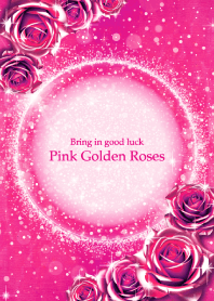 Bring good luck Pink Gold Roses*