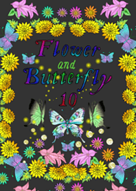 Flower and butterfly10