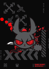 DARK RABBIT : BLACK RED