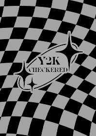 Y2K CHECKERED 01  - GRAY