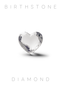 BIRTHSTONE * April * Diamond * White
