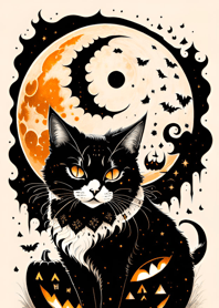 halloween cat 643d9E