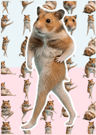 Beautiful legged hamster Soft Pink