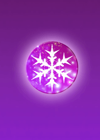 Winter button Pink Purple