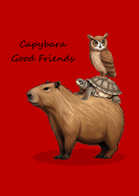 水豚好朋友(紅色)