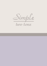 Simple Two tone.Ash purple WV